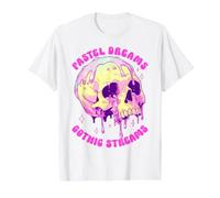 Pastel Dreams, Gothic Streams, passionnés de Gothique T-Shirt Graphique avec Valeur, Homme, Blanc, L