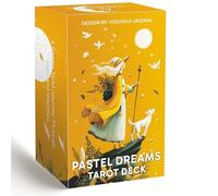 Pastel Dreams Tarot Deck, cartes de tarot pour débutants, 78 cartes de tarot pastel douces avec guide général, art intuitif doux, outil de divination de la sorcellerie