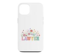 Pastel Floral Avocat Avocat Juridique Professionnel Coque pour iPhone 13