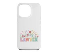 Pastel Floral Avocat Avocat Juridique Professionnel Coque pour iPhone 13 Pro
