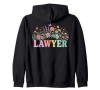 Pastel Floral Avocat Avocat Juridique Professionnel Sweat à Capuche