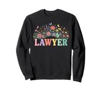 Pastel Floral Avocat Avocat Juridique Professionnel Sweatshirt
