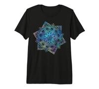 Pastel Floral Mandala Sacré Fractale Géométrie Art Good Vibe T-Shirt Haut de Gamme