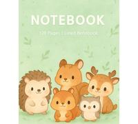 Pastel Forest Animals Notebook for Kids & Students: Soft-colored cute animal journal for school notes, handwriting practice, journaling, doodles, and daily writing