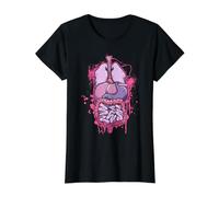 Pastel Goth Anatomie Humaine Organes internes T-Shirt Graphique avec Valeur
