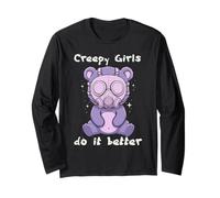 Pastel Goth Creepy Girls Le Fait Mieux | Bear Kawaii Anime Manche Longue