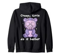 Pastel Goth Creepy Girls Le Fait Mieux | Bear Kawaii Anime Sweat à Capuche