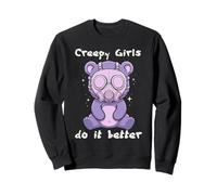Pastel Goth Creepy Girls Le Fait Mieux | Bear Kawaii Anime Sweatshirt