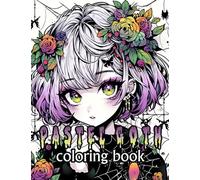Pastel Goth Girls Coloring Book: 50 High Definition Anime Pastel Goth Coloring Pages