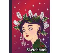 Pastel Goth Sketchbook Featuring a Cute but Creepy Gothic Woman: 120-Page Drawing, Sketching & Doodling Notebook · 8.5 x 11 inches