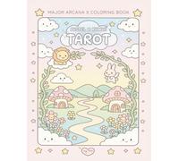 Pastel Kawaii Tarot Coloring Book - Major Arcana Coloring Pages for Beginners & Stress Relief: Cute, Hand-Drawn Kawaii Tarot Cards to Color | Single-Sided Pages + Bonus Card Back Design