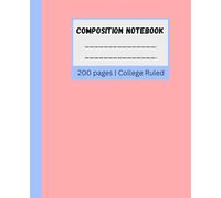 Pastel Notebook College Ruled 100 Sheets: A Classic Notebook for Brilliant Ideas | 200 Pages | 7.5 x 9.25 | School Supplies