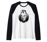 Pastel Paint Art Faucon Faucons Manche Raglan