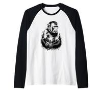 Pastel Paint Art Singe Capucin Manche Raglan