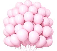 Pastel Pink Balloons, 100 Pieces 12 Inch Macaron, Latex For Girl Women Birthday Wedding Engagement Baby Shower Decorations Party Hen Bride