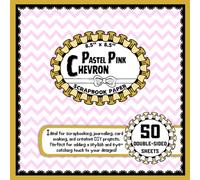 Pastel Pink Chevron Scrapbook Paper: 50 Double-Sided Craft Paper Sheets, Zigzag Pattern for Wrapping, Origami, Collage, DIY Projects, & More | 8.5" x 8.5"