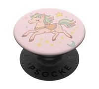 Pastel Poney Ciel étoilé Cheval Coquette Western Cute Girly PopSockets PopGrip Adhésif