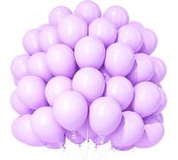 Pastel Purple Balloons, 100 Pieces 12 Inch Macaroons, Latex For Girls Women Birthday Wedding Engagement Baby Shower Decorations Bridal Party