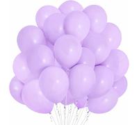 Pastel Purple Balloons, 30 Pack Macaron Purple Balloons, 30 Pcs Pastel Purple Balloons Solid Latex Balloons For Women Girls Dark Purple Birthday Party Wedding Baby Shower