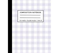 Pastel Purple Composition Notebook : 120 Pages, 7.5 x 9.25 Inches, College Ruled | Aesthetic Journal for School, Work & Personal Use