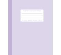 Pastel Purple Composition Notebook 5x5 Graph: Math Grid Paper, Engineering Notepad, 100 Sheets (200 Pages), 7.5" x 9.25"