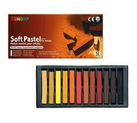 Mungyo Set de 12 Crayons secs carrés Sanguine