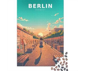 Pastel Silence at The Berlin Wall Idée Festive Puzzle en Bois, 1000 pièces | Pour une idée cadeau autour du Nouvel An : ce puzzle 1000 pièces adulte convient aux longues soirées de décembre.