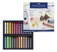 FABER-CASTELL Boîte 24 Pastels Carrés Tendres