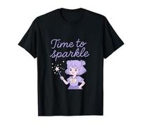 Pastel Time to Sparkle Kawaii Anime Magic Girl T-Shirt