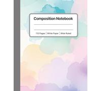 Pastel Watercolor Composition Notebook - Elegant College Ruled Journal for Women, Teens & Adults: Soft and Stylish 8.5x11 Writing Notebook | 110 Pages ... Journaling, Note-Taking, and Daily Writing