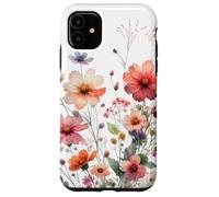 Pastel Wildflower Garden Cottagecore Floral Nature Look Coque pour iPhone 11