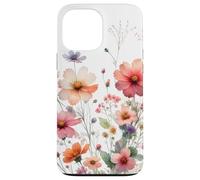 Pastel Wildflower Garden Cottagecore Floral Nature Look Coque pour iPhone 13 Pro Max