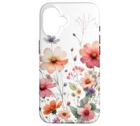 Pastel Wildflower Garden Cottagecore Floral Nature Look Coque pour iPhone 16