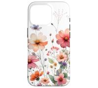 Pastel Wildflower Garden Cottagecore Floral Nature Look Coque pour iPhone 16 Pro