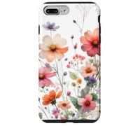Pastel Wildflower Garden Cottagecore Floral Nature Look Coque pour iPhone 7 Plus/8 Plus