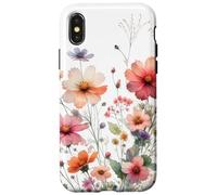 Pastel Wildflower Garden Cottagecore Floral Nature Look Coque pour iPhone X/XS