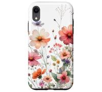 Pastel Wildflower Garden Cottagecore Floral Nature Look Coque pour iPhone XR
