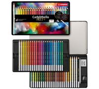 Pastelkrijtstift - STABILO CarbOthello - metalen etui met 48 stuks - met 48 vers