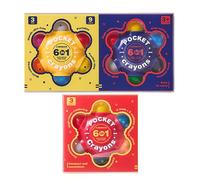 Pastels à colorier pour avec gomme - Crayons effaçables pour dessiner et colorier griffonnages pour garçons et filles de 2, 4, 6, 8, 10 ans