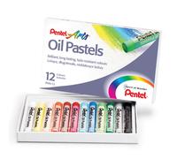 Pastels À Huile Pentel Artiste Pack De 12 Couleurs Vives
