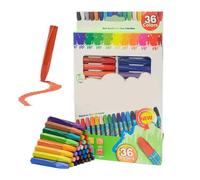Pastels à Huile Pour Artistes - Crayons De Forme Hexagonale Pour Croquis, 36 Couleurs Assorties Kit Artistique À Huile Vivante Pour Peinture Décorative, Réaliser Comme Peinture à L'huile
