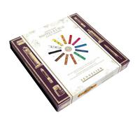 Sennelier Mallette Pastel Extrasoft avec 12 pastels, bloc pastel, 2 pinceaux et accessoires.