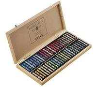 Pastels à l'écu - Sennelier - Tendres - Coffret bois - 50 couleurs assorties G