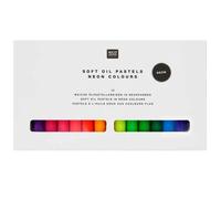 Pastels À L'huile - Couleurs Fluos - 12 Pcs