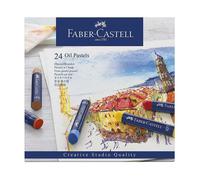 Pastels à l'huile - FABER-CASTELL - 24 pastels - Qualité studio - Multicouleur - 11 mm diamètre