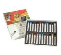 Sennelier – Pastels à l'huile – Lot de 24 couleurs assorties (bois, verre, métal)