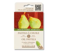 Pastels à l'huile - Sennelier - Très onctueux - 6 couleurs - Duo de poires