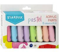 Pastels acryliques 8 x 25 ml pour l'école