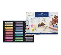 Pastels - FABER-CASTELL - Boîte 36 Carrés Tendres - Longueur 66 mm - Résistance à la lumière