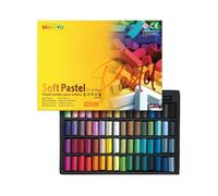 Pastels tendres carrés non toxiques Mungyo, Soft Pastel, 64 pièces, couleurs assorties (B441R078-7003A)